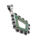 Turquoise Inlay Sterling Silver Pendant AX95490